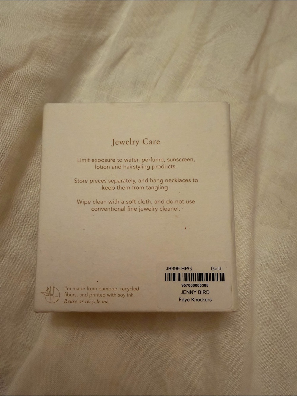 Jenny Bird Gold Hoop Drop Earrings - Picture 7 of 7